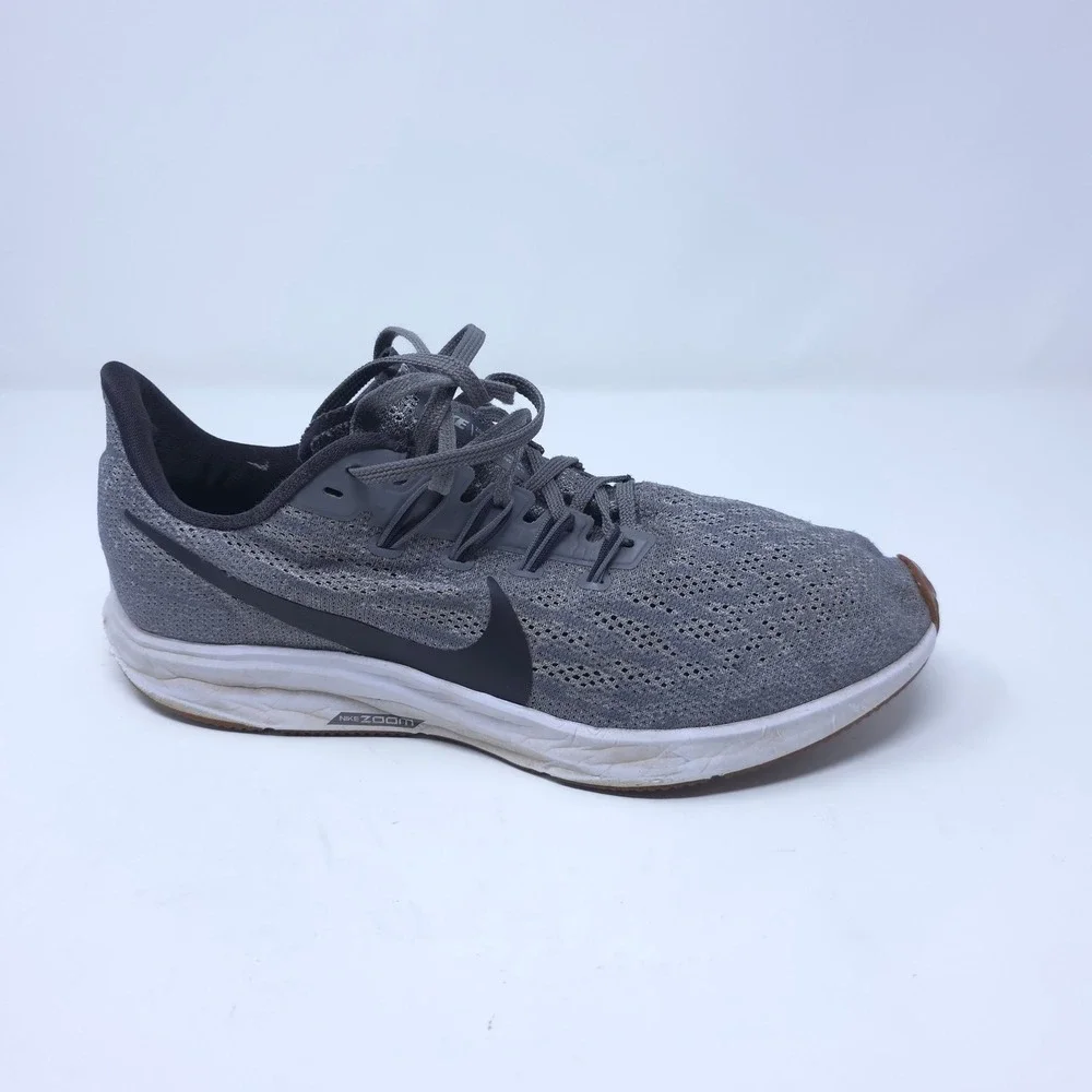 Nike Air Zoom Pegasus 35 Mens Running Shoes Gray Black 942851-006 Size 10